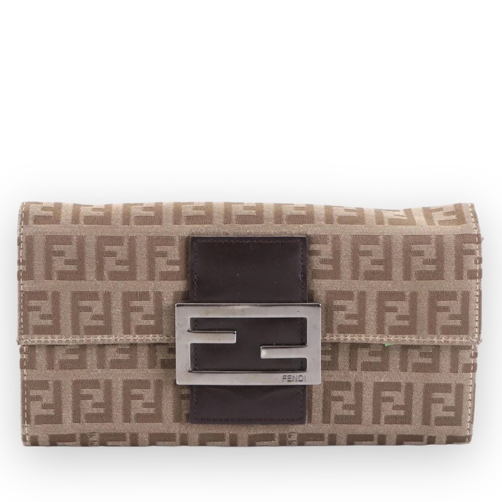 ✧ Fendi Zucca FF logo continental wallet
